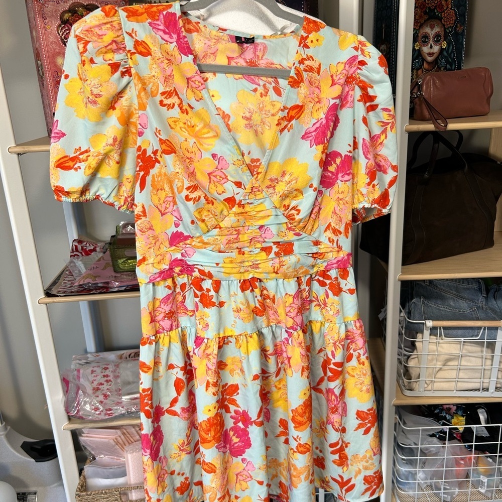 Vero Moda Floral Puff Sleeve Dress